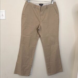 Banana Republic Harrison Khaki Beige Chino pants 100% Cotton straight leg SZ 14